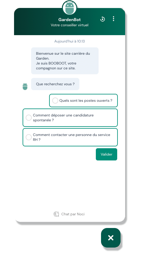 Chatbot Noci exemple